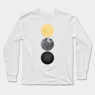 Yellow and Black Geo Long Sleeve T-Shirt